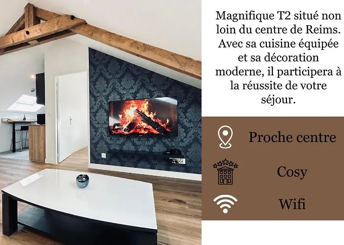 Апартаменты 3 Vasnier Confortable Proche Caves De Champagne